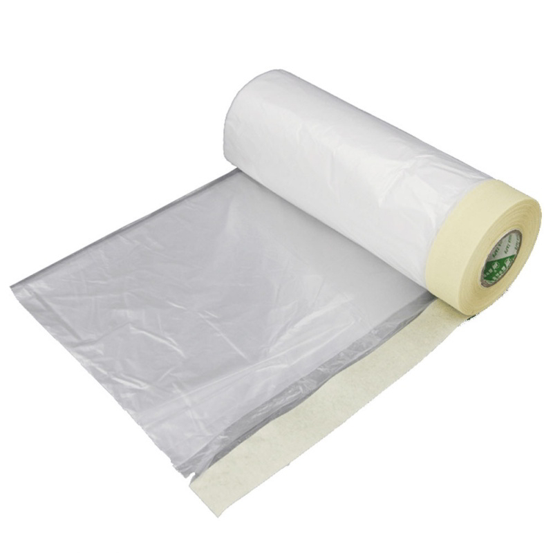 Einweg-Auto Masker Transparent Speedy Drop Cloth Protection Pre-Taped Painter's Plastic Cover Paint Masking Film