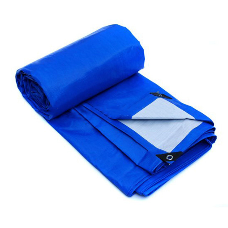 Blue Tarps strapazierfähige, wasserdichte PE-Plane, strapazierfähiges Blatt, Rollenabdeckung, Polyethylen-Gewebe mit verstärkten Kanten