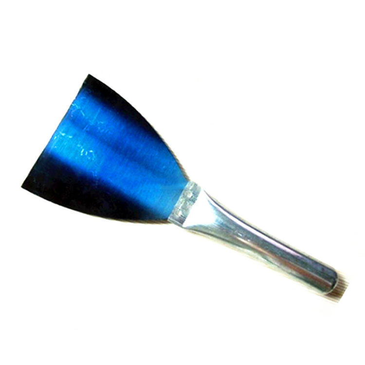 Spachtel mit blauer Klinge und Metallgriff Schaber Trockenbauwerkzeuge