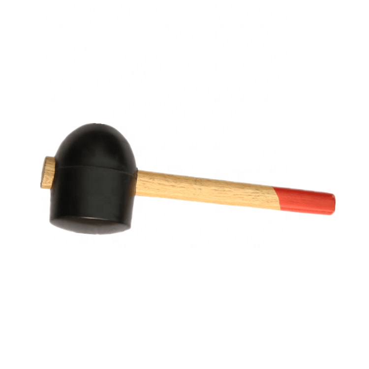 Langlebige Einstellwerkzeuge Gummi-Vorschlaghammer 32 OZ Hammer mit schlagfestem Kopf und Hickory-Holzgriff